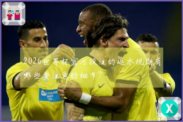 2026世界杯官方投注的返水规则有哪些要注意的细节？